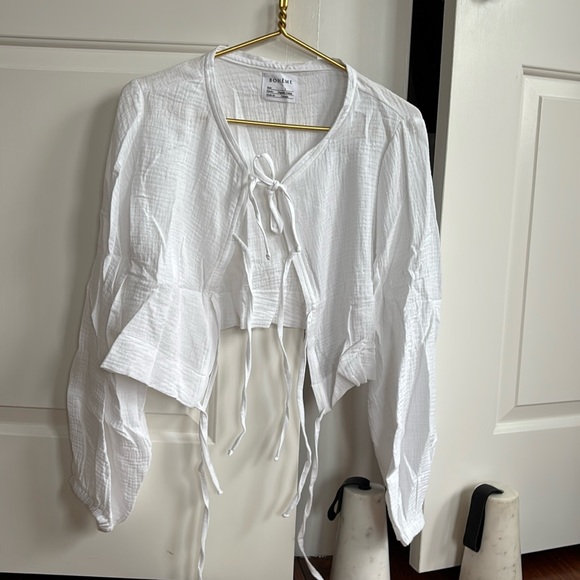 NWT Boheme The Tip Top in white gauze - Picture 2 of 4